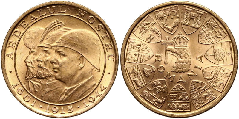 Romania, Michael I, 20 Lei 1944, Bucharest, Romanian Kings Gold 6,52 g.
 Złoto ...