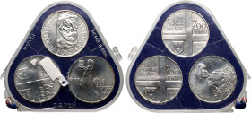 Hungary, set of 3 x 200 Forint 1977, original case