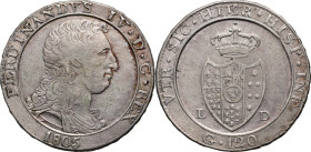 Italy, Naples & Sicily, Ferdinand IV, Piastra (120 Grana) 1805