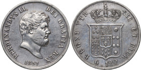 Italy, Naples, Ferdinand II, 120 Grana 1857