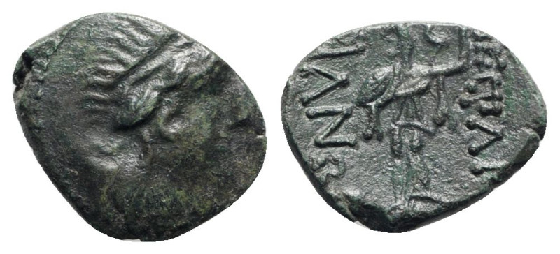 Thrace, Mesambria, c. 275/50-175 BC. Æ (20mm, 3.78g, 11h). Diademed female head ...