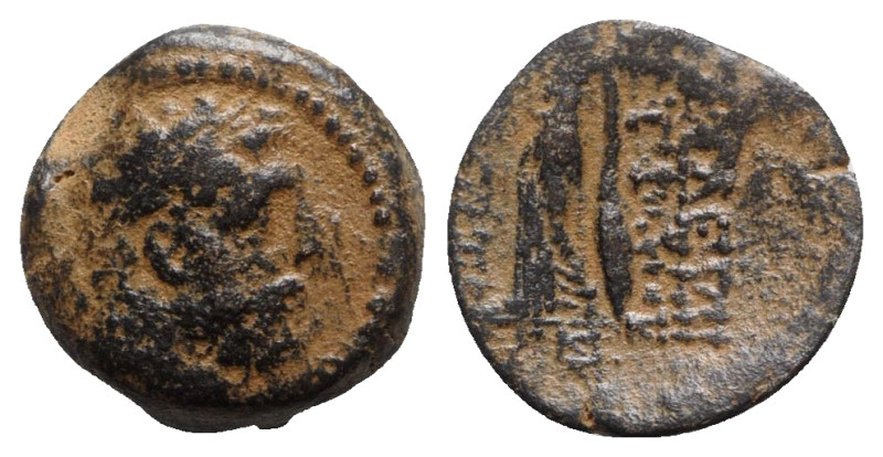 Seleukid Kings, Antiochos IX (114/3-95 BC). Æ (18mm, 5.59g, 1h). Antioch on the ...