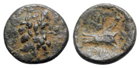Phoenicia, Arados, c. 137-51 BC. Æ (17mm, 3.54g, 12h). Laureate head of Zeus r. R/ Prow l. SNG Copenhagen 36-44; HGC 10, 88. VF - Good VF