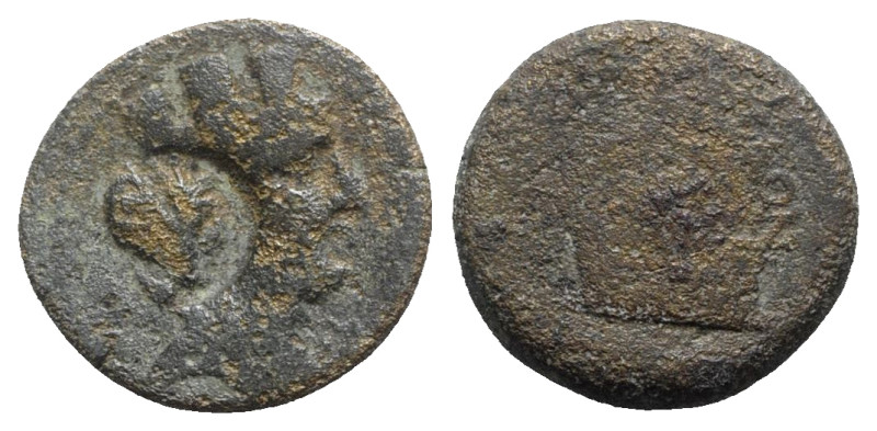 Uncertain mint. Æ (19mm, 5.83g, 12h). Turreted head of Tyche r.; c/m: head r. R/...