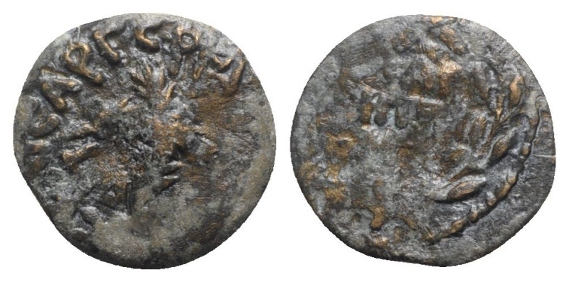 Judaea, Procurators. Antonius Felix (52-59 CE). Æ Prutah (17mm, 1.91g, 5h). Jeru...