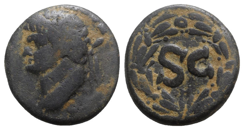 Domitian (81-96). Seleucis and Pieria, Antioch. Æ (26mm, 13.49g, 12h). Laureate ...