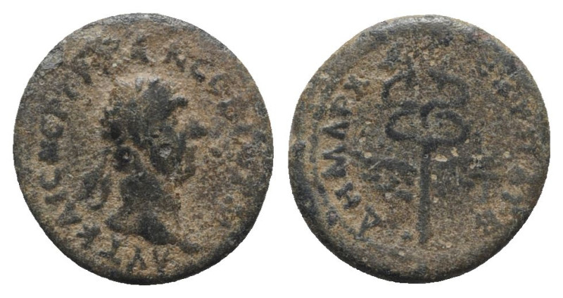 Trajan (98-117). Seleucis and Pieria. Æ Semis (17mm, 3.54g, 6h). Rome for circul...