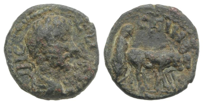 Antoninus Pius ? (138-161). Mysia, Parium. Æ (13mm, 1.76g, 6h). Laureate bust r....