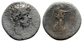 Commodus ? (177-192). Macedon, Thessalonica. Æ (25mm, 11.63g, 6h). Laureate head r. R/ Nike advancing l., holding wreath and palm. Cf. RPC IV.1 online...