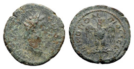 Septimius Severus (193-211). Moesia Inferior, Nicopolis ad Istrum. Æ (18mm, 2.55g, 7h). Laureate head r. R/ Eagle standing facing, head r., holding wr...