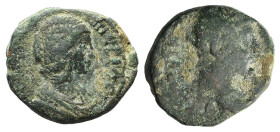 Septimius Severus and Julia Domna (193-211). Cilicia, Hieropolis-Castabala(?). Æ (24mm, 12.27g, 6h). Laureate head of Septimius r. R/ Draped bust of J...