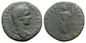 Caracalla (198-217). Thrace, Augusta Traiana. Æ (28mm, 16.16g, 12h). Laureate head r. R/ Zeus standing l., holding thunderbolt and sceptre. Varbanov 2...