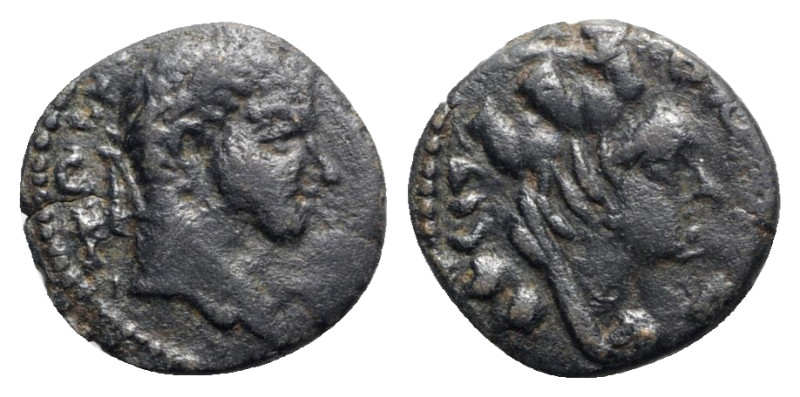 Caracalla (198-217). Mesopotamia, Carrhae. Æ (17mm, 3.11g, 6h). Laureate head r....