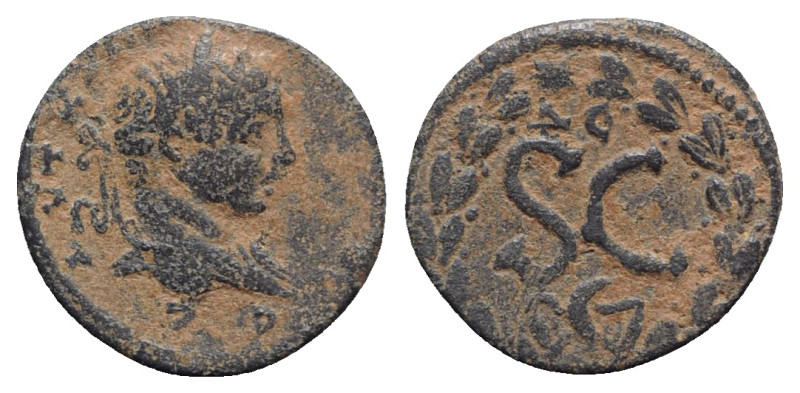 Elagabalus (218-222). Seleucis and Pieria, Antioch. Æ (19mm, 5.17g, 12h). Laurea...