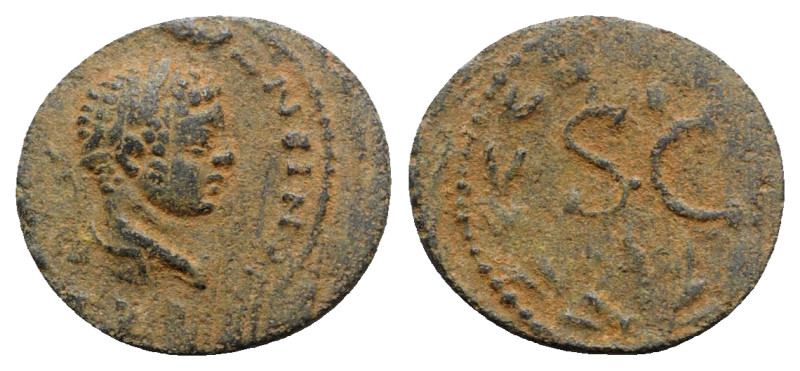 Elagabalus (218-222). Seleucis and Pieria, Antioch. Æ (21mm, 2.67g, 6h). Laureat...