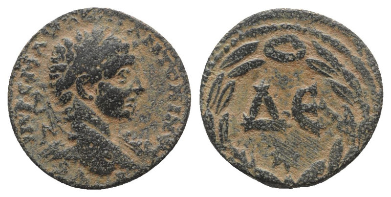 Elagabalus (218-222). Seleucis and Pieria, Antioch. Æ (20mm, 7.26g, 6h). Laureat...