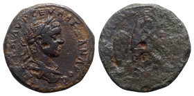 Severus Alexander (222-235). Moesia Inferior, Tomis. Æ Tetrassarion (27mm, 12.08g, 6h). Laureate and draped bust r. R/ Eagle standing facing, head and...