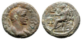 Claudius II (268-270). Egypt, Alexandria. BI Tetradrachm (21mm, 8.35g, 11h), year 2 (AD 269/70). Laureate and cuirassed bust r. R/ Dikaiosyne seated l...