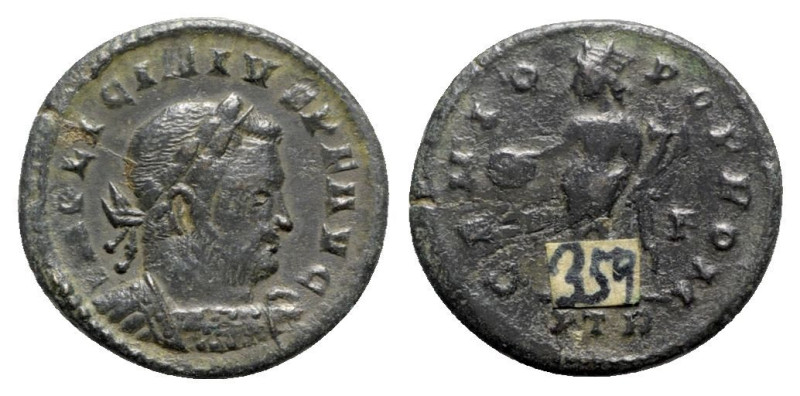 Licinius I (308-324). Æ Follis (21mm, 3.65g, 5h). Treveri, AD 316. Laureate and ...