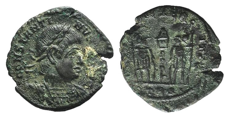 Constantine II (Caesar, 316-337). Æ Follis (16mm, 1.94g, 6h). Treveri, 335-7. La...