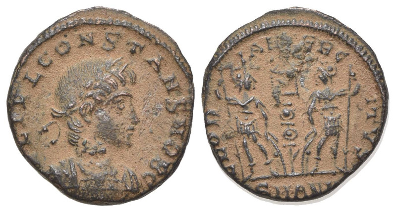 Constans (Caesar, 335-337). Æ (15mm, 1.97g, 12h). Antioch, AD 335. Laureate and ...