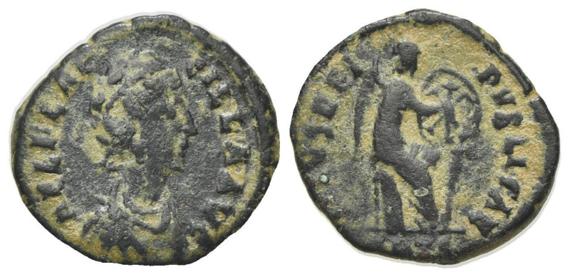 Aelia Flaccilla (Augusta, 379-386) Æ (13mm, 1.07g, 12h). Antioch, 378-383. Drape...