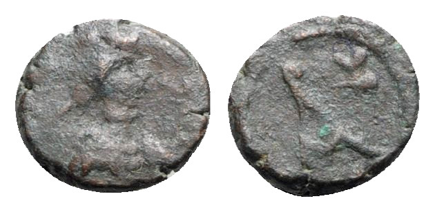 Anastasius I (491-518). Æ Nummus (11mm, 1.07g, 12h). Constantinople, 491-498. Di...