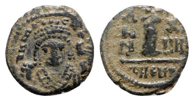 Maurice Tiberius (582-602). Æ 10 Nummi (16.5mm, 2.30g, 6h). Antioch, year 17 (59...