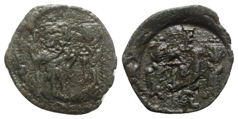 Constans II (641-668). Æ 40 Nummi (26mm, 4.46g, 6h). Syracuse, 659-668. Constans...