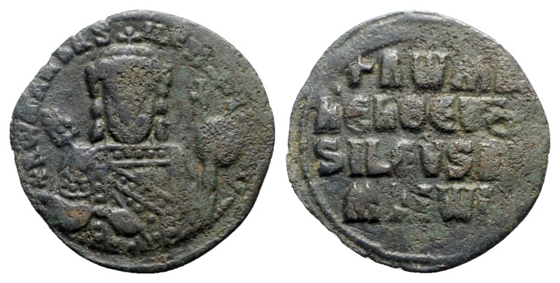 Constantine VII and Romanus I (913-959). Æ 40 Nummi (27mm, 4.72g, 6h). Constanti...