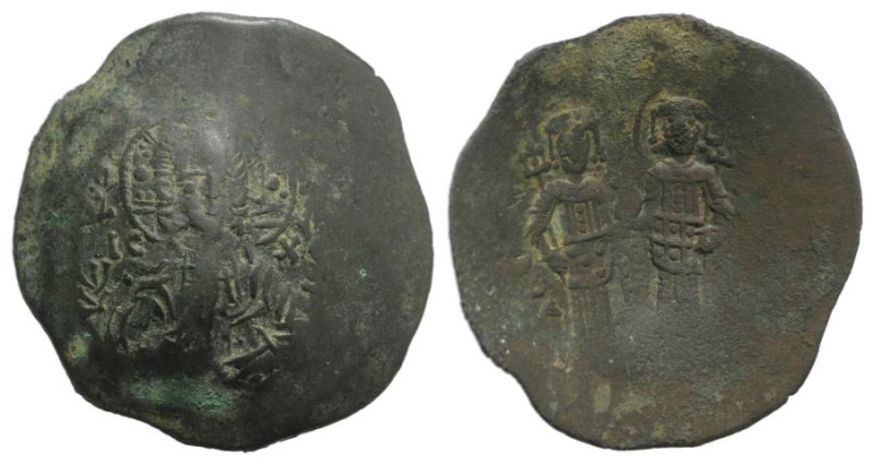 Alexius III (1195-1204). BI Aspron Trachy (27mm, 2.63g, 6h). Constantinople. Bus...