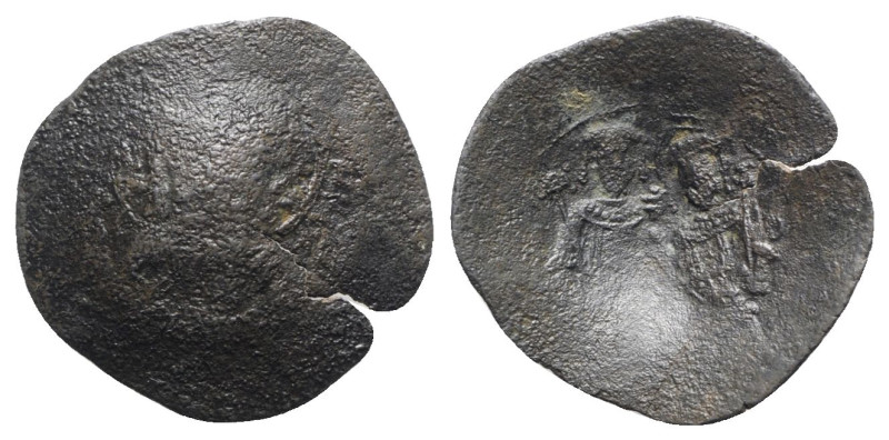 Alexius III (1195-1204). BI Aspron Trachy (27mm, 2.17g, 6h). Constantinople. Bus...