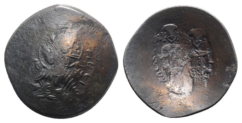 Alexius III (1195-1204). BI Aspron Trachy (25mm, 3.56g, 6h). Constantinople. Bus...