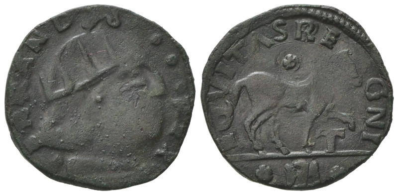 Italy, L'Aquila. Ferdinando I d'Aragona (1458-1494). Æ Cavallo (18mm, 1.66g, 6h)...