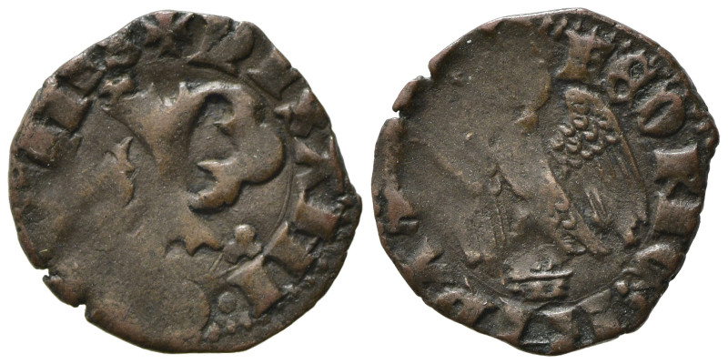 Italy, Pisa. Republic, in the name of Federico II (1313-1494). BI Denaro Picciol...