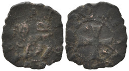 Italy, Rome. Senate, c. 12th-14th century. BI Picciolo (15mm, 0.68g). Lion l. R/ Cross. Biaggi 2117. Near VF