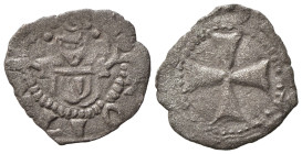 Italy, Rome. Senate, c. 14th-15th century. BI Picciolo (13.5mm, 0.40g). Cross. R/ Roma enthroned facing. MIR 172. VF - Good VF