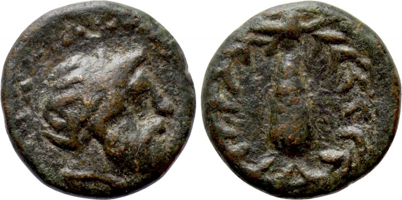 UNCERTAIN. Ae (Circa 1st century BC). Imitative issue of Lakedaimon (Sparta[?])....
