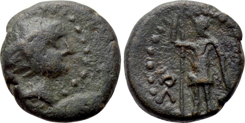 UNCERTAIN. Ae (Circa 2nd-1st centuries BC). 

Obv: Head right (Herakles?).
Re...