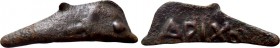 SKYTHIA. Olbia. Cast Ae Dolphin (Circa 437-410 BC).