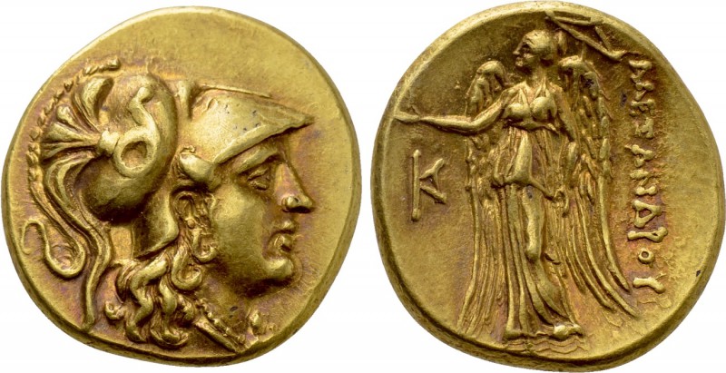 KINGS OF MACEDON. Alexander III 'the Great' (336-323 BC). GOLD Stater. Kallatis....