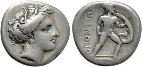 LOKRIS. Lokri Opuntii. Hemidrachm or Triobol (Circa 340-330 BC).