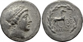 AEOLIS. Kyme. Tetradrachm (Circa 155-143 BC). Kallias, magistrate.