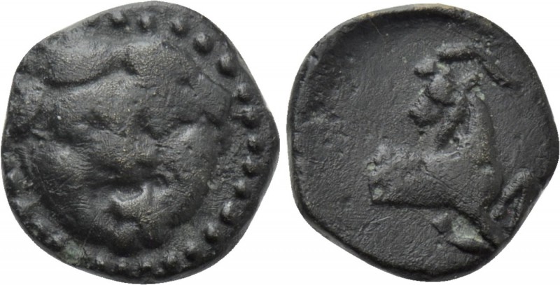 CILICIA. Kelenderis. Ae (2nd-1st centuries BC). 

Obv: Facing gorgoneion.
Rev...