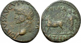 ACHAEA. Patrae. Divus Augustus (Died 14). Ae. Struck under Tiberius.