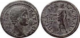 LYDIA. Maeonia. Geta (Caesar, 198-209). Ae. Dama-, magistrate.
