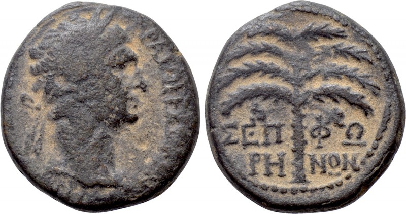 JUDAEA. Sepphoris (Diocaesarea). Trajan (98-117). Ae. 

Obv: TPAIANOΣ AVTOKPAT...