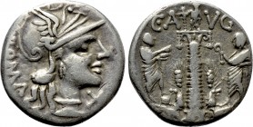 C. AUGURINUS. Denarius (135 BC). Rome.