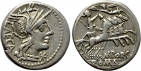 M. PORCIUS LAECA. Denarius (125 BC). Rome.