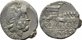 L. RUBRIUS DOSSENUS. Denarius (87 BC). Rome.